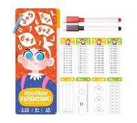 Zasdvn Tarjetas de Aprendizaje aritméticas - Juegos educativos para el Desarrollo matemático de la Infancia | Tarjetas de Aprendizaje de matemáticas con Dos lápices - para educación en casa y