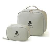 Zasjon 2 Piezas Bolsa Botiquin de Primeros Auxilios, Kit Primeros Auxilios Portátil Caja Botiquin Médico Vacia, Bolsa Médica Vacio Caja Medicamentos para Viajes al Aire Libre