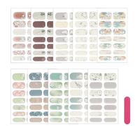 Zasjon Gelled Nails Pegatinas Kit, Decoracion Uñas, Pegatinas Uñas, 10 Hojas, MúLtiples Estilos y Diseños, Diseños de Uñas Diy Coloridos, Especialmente Creados para Mujeres