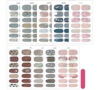 Zasjon Gelled Nails Pegatinas Kit, Decoracion Uñas, Pegatinas Uñas, 10 Hojas, MúLtiples Estilos y Diseños, Diseños de Uñas Diy Coloridos, Especialmente Creados para Mujeres