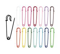 Zasjon Imperdibles Grandes, 20 Piezas 75mm Metal Imperdibles de Seguridad, Alfileres de Seguridad Multicolor Pines de Seguridad para Ropa,Mantas, Manualidades, Faldas, Color Aleatorio
