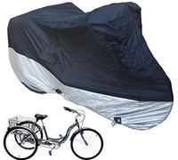 Zaslan Cubierta de triciclo para adultos, cubierta de bicicleta para bicicletas y motos al aire libre Material Ripstop resistente al agua
