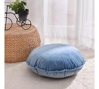 Zaslan Fundas de cojín redondas - Funda de cojín decorativa 45 x 45 cm - Funda de cojín redonda de terciopelo con cremallera oculta