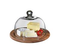 Zassenhaus 55863 Quesera con tapa de cristal, acacia 25 cm