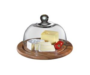 Zassenhaus 55863 Quesera con tapa de cristal, acacia 25 cm