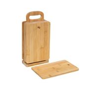 Zassenhaus 6 tablas de desayuno de bambú con soporte, marrón, 14 x 7 x 30 cm, 54156