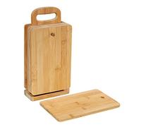 Zassenhaus 6 tablas de desayuno de bambú con soporte, marrón, 14 x 7 x 30 cm, 54156