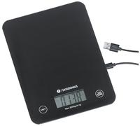 Zassenhaus Balanza de cocina digital Balance con función de carga USB, 5 kg/1 g, función de pesaje, ultraplana, panel táctil con sensor