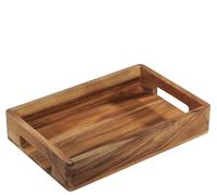 Zassenhaus Bandeja de Madera de Acacia | Bandeja con Asas | Bandeja de Desayuno | Bandeja de Madera Decorativa | Tableta para vajilla | Madera Dura cultivada de Forma sostenible | 33 × 22 × 6 cm,