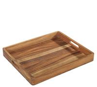 Zassenhaus Bandeja de Madera de Acacia | Bandeja con Asas | Bandeja de Desayuno | Bandeja de Madera Decorativa | Tableta para vajilla | Madera Dura cultivada de Forma sostenible | 52 × 43 × 6 cm,