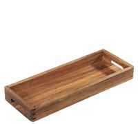 Zassenhaus Bandeja para Servir Madera de Acacia, Bandeja con Asas, Bandeja Alargada, Bandeja de Madera, decoración para Platos, Madera Dura cultivada de Forma sostenible, 40 × 15 × 4,5 cm