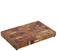 Zassenhaus Bloque de madera de acacia sostenible en color marrón oscuro, tamaño: 45 cm x 30 cm x 4,5 cm, 055481, oscuro