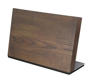 Zassenhaus Bloque magnético para cuchillos STUDIO | para 8 cuchillos | Soporte magnético para cuchillos de carne y más | 36 × 12,5 × 23 cm | madera de fresno/acero inoxidable