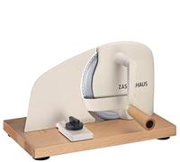 Zassenhaus Cortadora de pan PURE Creme, manivela de mano con cuchillo de acero inoxidable, corte ondulado especial fabricado en Solingen, grosor de corte continuo ajustable hasta 20 mm