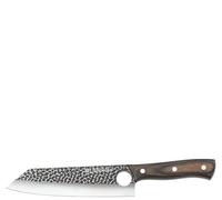 Zassenhaus Cuchillo de chef Hunter de 19 cm, hoja de acero hecho a mano con agujero, mango de madera de Pakka, con funda de piel, para la cocina o como cuchillo de cocinero al aire libre, cuchillo de