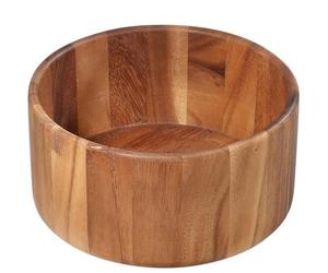 Zassenhaus Ensaladera de madera de acacia, cuenco de madera de alta calidad, para preparar y servir ensaladas, cuenco decorativo, madera natural, diámetro 25 x 12,5 cm