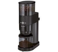 Zassenhaus EXPERT Molinillo de café eléctrico con mecanismo cónico de acero endurecido | negro | grado de molienda en 10 niveles | tapa protectora de aroma y recipiente colector | molinillo de café