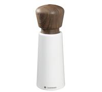 Zassenhaus NORDERNEY - Molinillo de pimienta (madera de haya lacada, cabeza de nogal, mecanismo de cerámica de alto rendimiento ajustable sin niveles, molinillo de especias para pimienta, sal y