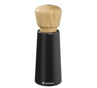 Zassenhaus NORDERNEY - Molinillo de pimienta (madera de haya lacada, cabezal de roble, mecanismo de cerámica de alto rendimiento ajustable, molinillo de especias para pimienta, sal y hierbas, 18 cm),