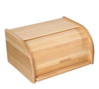 Zassenhaus Panera con tapa y tabla de cortar, madera de haya, 40 x 30 x 20 cm