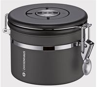 Zassenhaus Recipiente hermético AROMA 250 g, acero inoxidable, lacado, protección óptima del aroma gracias a la válvula integrada, con junta de silicona e indicador de fecha ajustable, para café, té