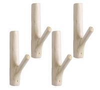 Zasvec Colgadores Pared 4 Piezas Ganchos de Pared de Rama Árbol Ganchos de Abrigo Percha Pared Madera Ganchos Percheros de Madera para Colgar Abrigos Gorros Bufandas (Ancho 2-3 cm)