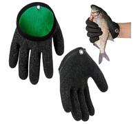 Zasvec Guantes de Pesca Impermeables Anticortes 2 Piezas Guantes Pesca Guantes de Caza con Agujero Guantes Anticorte Antimordeduras Accesorios de Pesca al Aire Libre para Manipular Lucio, Siluro