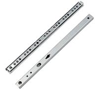 Zasvec Guias Cajones Carriles 2 piezas Rieles para Cajones 17 x 246mm Guías Telescopicas para Cajones con Rodamiento de Bolas Carriles para Cajones Correderas para Cajones Extracción Parcial