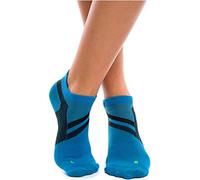 ZaTech Calcetines deportivos de corte bajo, calcetines cortos de compresión para fascitis plantar para hombres y mujeres. (FR/ES, Números, 39, 41, Regular, Regular, Azul claro/Negro)