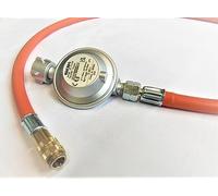 ZaTeChS Manguera de Gas GOK 50mBar Manguera Reductora con Enchufe de Acoplamiento Rápido DN5 (TYPE21) | 3M | Lista para Conectar con Conector | Estufas Autocaravanas Chimeneas Parrillas de Gas