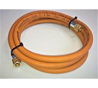 ZaTeChS Manguera de Gas Propano Butano 100cm (1m) | 10 Bar | Ø6,3mm | 3/8" - 3/8" LKS con Conexión Rápida | Resistencia Hasta -30°C | Manguera de Gas para Barbacoa