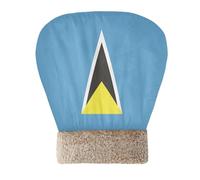 Zathe Cama para gatos, sacos de dormir para gatos de interior para perros pequeños, bandera de Santa Lucía, saco de acurrucarse para mascotas, bolsa de invierno semicerrada duradera, cómoda, lavable