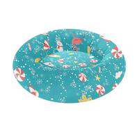 Zathe Cama para mascotas con patrón divertido de playa, para alivio de la ansiedad, cama para perros de tamaño mediano para dormir