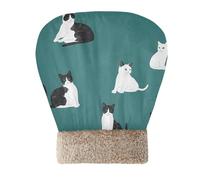 Zathe Saco de dormir para gatos, cueva para gatos, belleza, manx, gatos, color verde azulado, túnel escondite para mascotas, para clima frío, lavable, acogedor