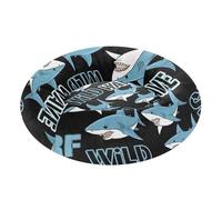 Zathe Wild Sharks - Cama para gatos y mascotas, color negro, para aliviar el estrés, para mascotas de tamaño pequeño