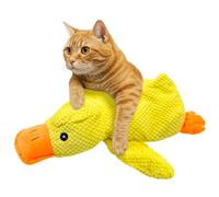 Zatix bu Lindo Pato Juguetes de Hierba gatera, Suave y Duradero Juguetes de Peluche interactivos, Juguete para Gatos Catnip para el Cuidado Dental del Gato, Divertido Entrenamiento para Gato