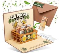 Zatix bu Regalo de dinero como caja de cerveza emergente, tarjeta de cumpleaños, regalo de dinero con sobre, tarjetas de cupones para rellenar, regalos de dinero originales para cumpleaños, regalos de