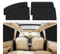 ZATOOTO 4 PCS Side Window Sun Shade Black Privacy Sunshade - Magnetic Curtain Blinds Covers - Keeps Cooler Screen for Sleeping Camping Accessories