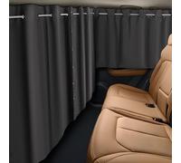 ZATOOTO Cortinas Divisoria Cohe Juego de 3, Cortinillas Ventana Laterales Furgoneta Camper per bebé, Cortina Parasol Oscurecimiento de Caravana Grande 160 x 106 cm