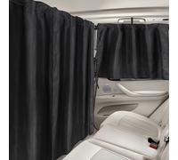 ZATOOTO Cortinas Divisorias Coche Juego de 3, Parasol Ventana Lateral Coche en Ante Opaco, Cortina de Privacidad Traseras Camper, Caravana 147 x 102 cm