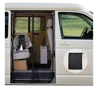 ZATOOTO Mosquitera Cremallera para VW T5 T6 para Puerta Corredera, Magnética mosquitera Furgoneta Camper, Protección contra Insectos Solar, Red de Sombra para Puerta Lateral para Camping y Viajar