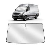 ZATOOTO Parasol para Benz Sprinter 2019-2024, Parasol Coche Delantero Plegable, Grueso y Reflectante de Poliéster Bloquea los Rayos UV y Mantiene el Coche Más Fresco