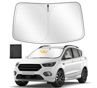 ZATOOTO Parasol para Ford Kuga 2020-2024, Parasol Coche Delantero Plegable, Grueso y Reflectante de Poliéster Bloquea los Rayos UV y Mantiene el Coche Más Fresco