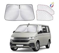 ZATOOTO Parasol para Parabrisas de Coche Apto para VW T5 T6, 3 Alfombrillas térmicas para Cabina del Conductor, Parasol para Parabrisas Delantero, oscurecimiento Interior, protección UV, Plegable
