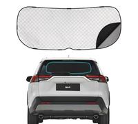 ZATOOTO Parasol para parabrisas trasero para Toyota RAV4 2019-2024, diseño de doble capa para parasol y privacidad, ofrece una gran visibilidad, bloqueador solar, pantalla de ventana trasera para