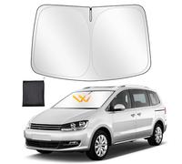 ZATOOTO Parasol para VW Sharan 2010-2020, Parasol Coche Delantero Plegable, Grueso y Reflectante de Poliéster Bloquea los Rayos UV y Mantiene el Coche Más Fresco