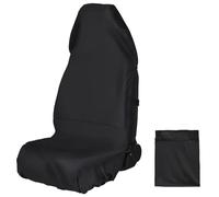 ZATOOTO Protector de asiento delantero universal compatible, funda protectora para asiento delantero de coche, resistente al agua, negro, funda para asiento delantero, resistente al polvo, accesorios