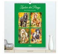Zauber der Ponys. Kleine Pferde in der Natur (hochwertiger Premium Wandkalender 2026 DIN A2 hoch), Kunstdruck in Hochglanz: Die liebenswerte Welt der Ponys in malerischen Landschaften