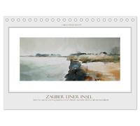 Zauber einer Insel (Tischkalender 2026 DIN A5 quer), CALVENDO Monatskalender: Stimmungsvolle Aquarelle der Insel Rügen treffen auf Zitate großer ... Schönheit der Insel Rügen lebendig werden.