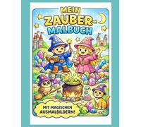 Zauberer und Hexen - Das Edelstein-Malbuch für Kinder: Mini-Malbuch ab 4 Jahren